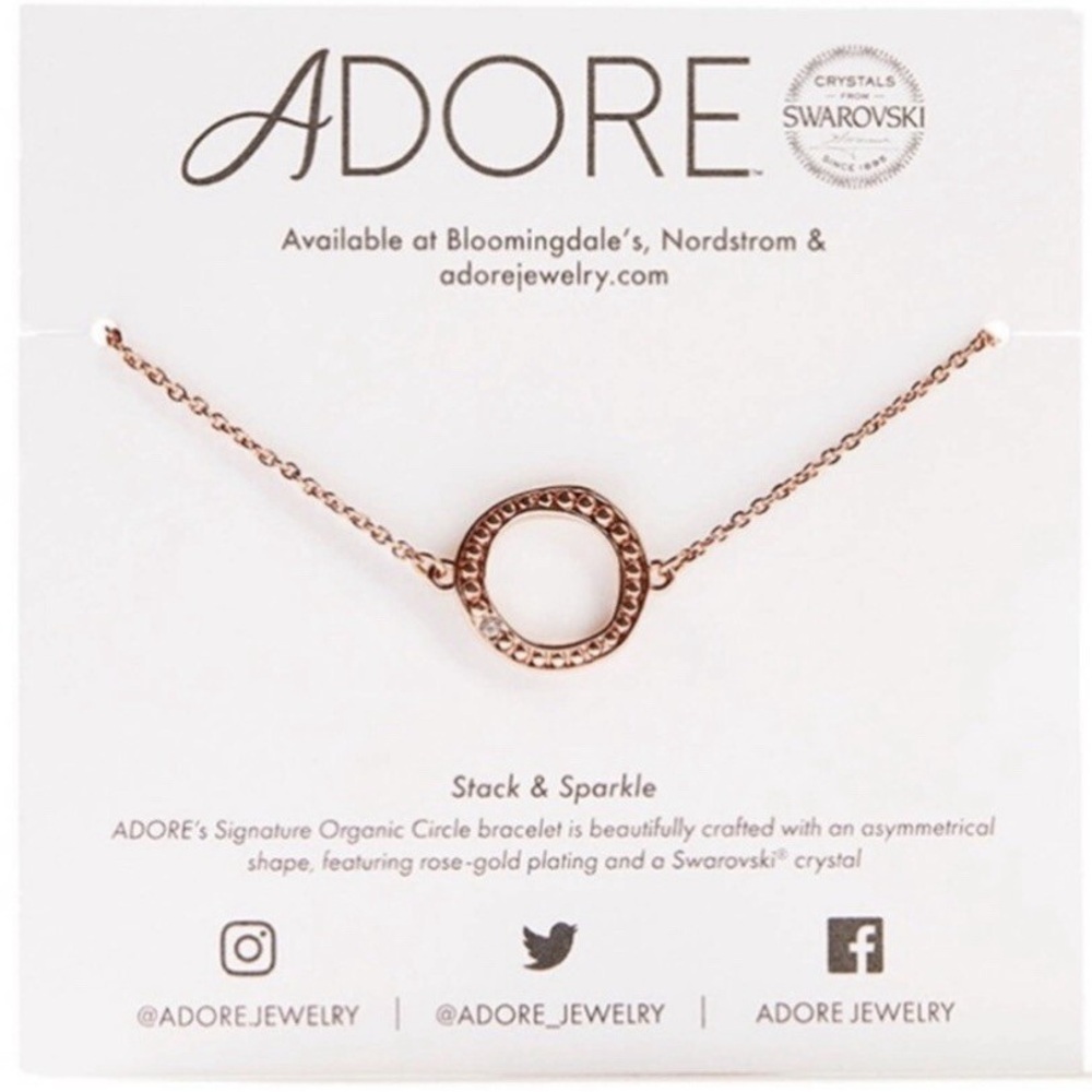Adore by Swanrovski Stackable Bracelet in Rose Gold